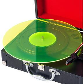 Acrylic Turntable Mat, 12" Slip Mat for Viny Record Player, 3mm Thick Acrylic Platter Slipmat for Static Reduction & Clearer Sound Quality (Clear)