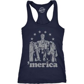 Abe Lincoln 'Merica Tshirt Funny 4th of July USA Patriotic Graphic Novelty Tee