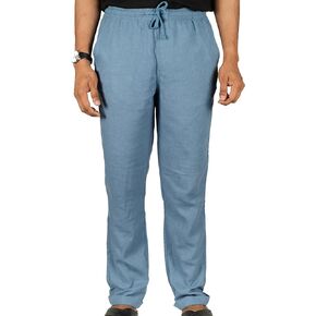Men's Linen Blend Casual Lightweight Pants Vacation Beach Summer Straight Legs Comfortable Pants for Relaxed Feel