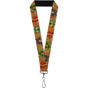 Buckle-Down unisex-adults Lanyard - Tattoo Johnny FairiesKey Chain