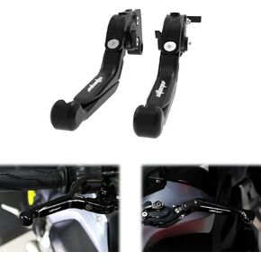 xitomer Fit for ZX-6R CNC Extendable+Foldable Motorcycle Brake Clutch Handle Levers, Fit for ZX-6R 2019-2023, Z1000 2017-2023, Z1000R 2017-2020, Motorcycle Adjustable Z1000 Levers (Black)