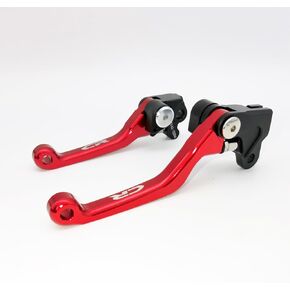 CNC Dirtbike Brake Clutch Lever Set Replacement for CR125R/250R 04-07 CR80R/85R CR500R 92-01 (Black_Matte)