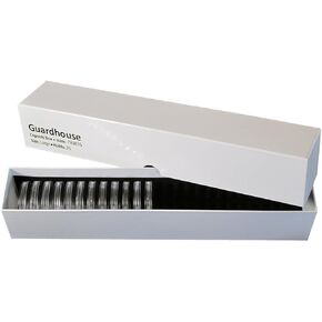 Guardhouse Single Row Coin Capsule Box for 25 Large "H" Capsules