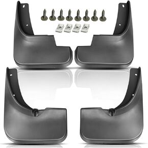 YHTAUTO Mud Flaps Splash Guards Replacement for Toyota Highlander 2008 2009 2010 Sport Utility, Mudguards Mudflaps Accessories for Cars Wheel Protector with Hardware Kit, Front & Rear 4Pcs Set
