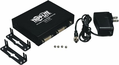 Tripp Lite 4-Port DVI over Cat5 / Cat6 Extender Splitter، جهاز إرسال الفيديو 1920x1080 عند 60 هرتز (B140-004)، أسود in Saudi Arabia