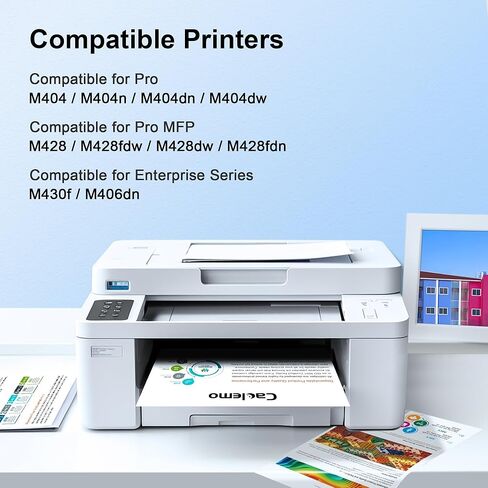 خرطوشة حبر بديلة 58A لخرطوشة حبر HP 58A 58X سوداء CF258A CF258X تعمل مع خراطيش حبر HP Laser Jet Pro MFP M428fdw، M404n M404dn، عبوتين من حبر أسود 58A CF258A (مع رقاقة) in Kuwait