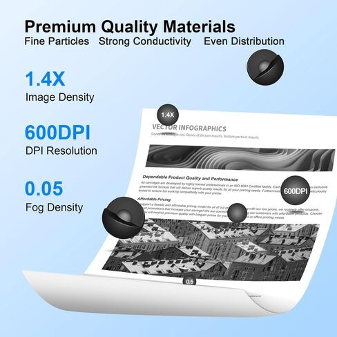 خرطوشة حبر بديلة 58A لخرطوشة حبر HP 58A 58X سوداء CF258A CF258X تعمل مع خراطيش حبر HP Laser Jet Pro MFP M428fdw، M404n M404dn، عبوتين من حبر أسود 58A CF258A (مع رقاقة) in Kuwait