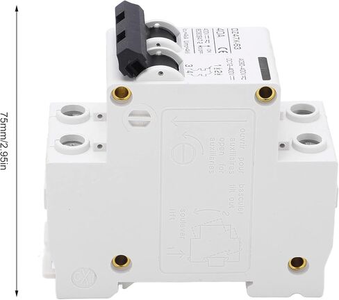 قاطع دائرة مصغر، DC 12‑400V AC 90‑400V 40A واقي التسرب الكهربائي 2P قطع التبديل لنظام الطاقة الشمسية الكهروضوئية (DZ47X 63) in Kuwait