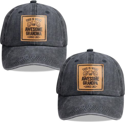 قبعات الجد والجدة الرائعة للرجال والنساء، قبعة بيسبول مطرزة قابلة للتعديل من القطن للأجداد الجدد in Kuwait
