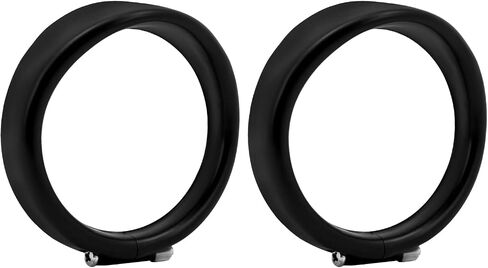 HDBUBALUS Visor Style Turn Signal Trim Ring Cover Fit for Harley Touring Electra Glide Road King Softail Black in Saudi Arabia