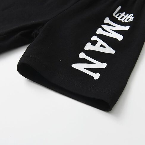 Baby Boy Clothes Summer Short Sleeve Letter T-Shirt Tops Shorts Infant 2PCS Outfits Set in Saudi Arabia