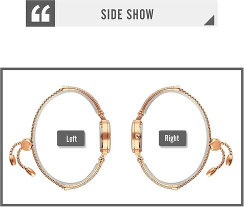 Women Analog Quartz Watch Bling Rose Gold Watches with Glitter Diamonds Bracelet Waterproof Quartz Wristwatch for Female Girls Student in Saudi Arabia