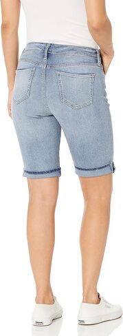 Gloria Vanderbilt Women's Mid Rise Feminine Cut Bermuda Short, Zermatt Whiskers, 14 Petite in Saudi Arabia