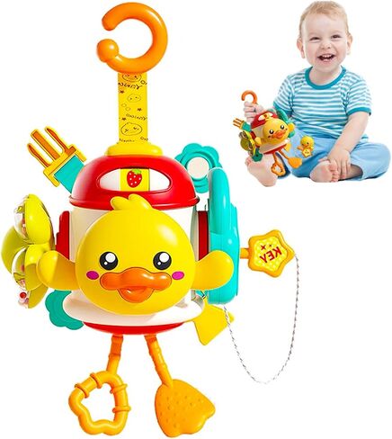 Montessori Sensory Toys for Toddlers 2-3 Travel Activities Busy Board Cube - Baby Gifts for 18+ Months Infant Boys Girls Airplane Plane Car Travel Toys Educational Learning in Saudi Arabia