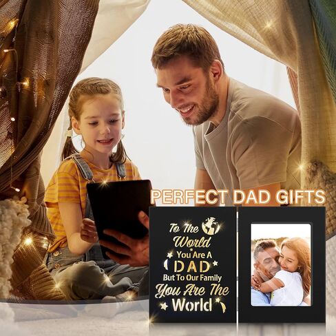 cocomong Fathers Day Dad Gifts from Daughter, Dad Gifts for Fathers Day, Gifts for Dad, Best Dad Ever Gifts, Fathers Day Dad Picture Frame Holds 4x6 Picture in Kuwait