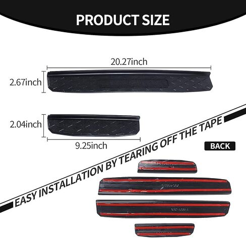 CheroCar Door Sill Guards Door Entry Guards Protectors Entry Scuff Plate Cove Exterior Accessories for Jeep Gladiator JT 2018-2021 4 Door in Saudi Arabia