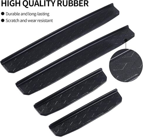 CheroCar Door Sill Guards Door Entry Guards Protectors Entry Scuff Plate Cove Exterior Accessories for Jeep Gladiator JT 2018-2021 4 Door in Saudi Arabia
