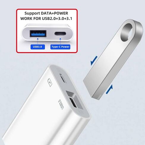 chenyang 2 in 1 USB C to RJ45 100Mbps Networking Adapter with PD 24W Charge for Laptop Tablet Phone in Kuwait