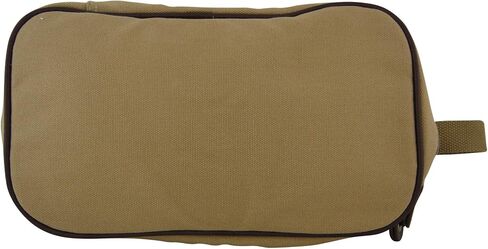 NCAA Mississippi Old Miss Rebels Men's Canvas Concho Toiletry Bag, Khaki, One Size in Saudi Arabia