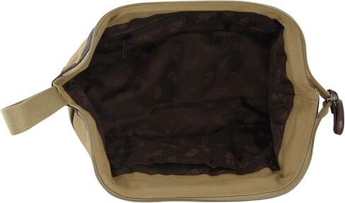NCAA Mississippi Old Miss Rebels Men's Canvas Concho Toiletry Bag, Khaki, One Size in Saudi Arabia