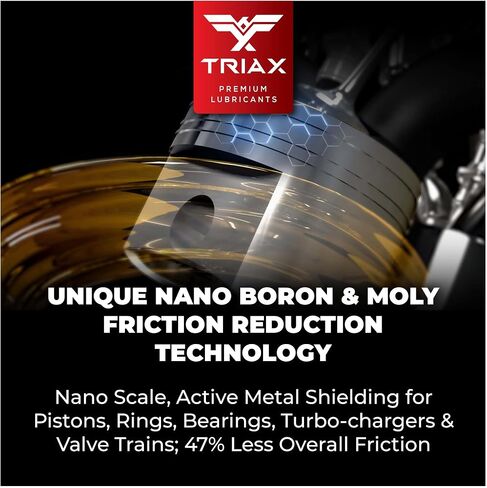 TRIAX Euro VX 5W-40 Full Synthetic, 25K Miles, Extreme Performance OEM Grade, Compatible with ACEA C3, A3/B4, VW502.00, BMW LL-04, MB 229.51, 229.5, Porsche A30 (1 Quart) in Saudi Arabia
