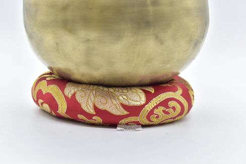 6" Silk Brocade Ring Cushion Pillow for Tibetan and Crystal Singing Bowl~Best for 7"-8" Bowl size (White) in Saudi Arabia