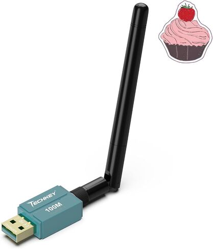 Long Range Bluetooth Adapter for Desktop PC,Techkey 5.3+EDR V1 USB Bluetooth Adapter,Class 1 Wireless Bluetooth Dongle Bluetooth Receiver Support Windows11/10/8.1-Juniper in Saudi Arabia