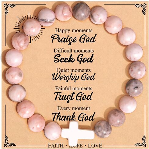 Christian Gifts for Women, Cross Bracelet for Women 2024 Graduation Gifts for Her Girls College, Religious Bracelet Gifts for Mom, Grandma, Daughter, Granddaughter, Teen Girls, Faith Jewelry for Friends in Saudi Arabia
