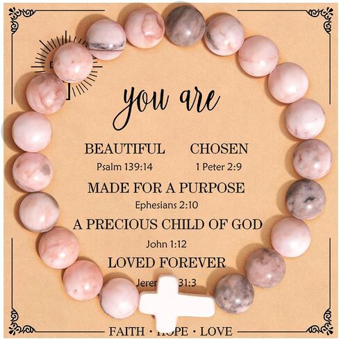 Christian Gifts for Women, Cross Bracelet for Women 2024 Graduation Gifts for Her Girls College, Religious Bracelet Gifts for Mom, Grandma, Daughter, Granddaughter, Teen Girls, Faith Jewelry for Friends in Saudi Arabia