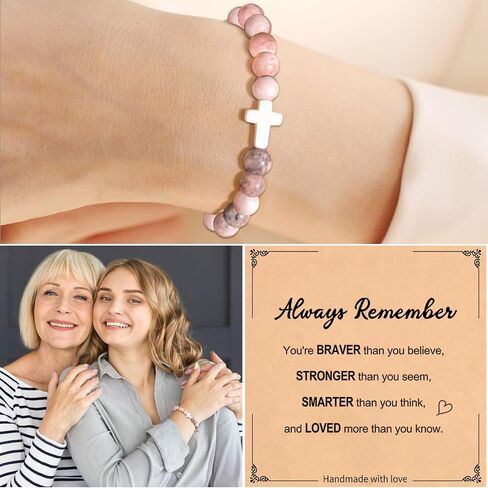 Christian Gifts for Women, Cross Bracelet for Women 2024 Graduation Gifts for Her Girls College, Religious Bracelet Gifts for Mom, Grandma, Daughter, Granddaughter, Teen Girls, Faith Jewelry for Friends in Saudi Arabia