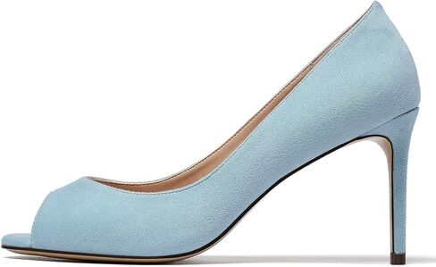 YODEKS Women's Peep Toe Stilettos High Heel Pumps Classic Party Wedding Office Dress Open Toe Stiletto in Kuwait