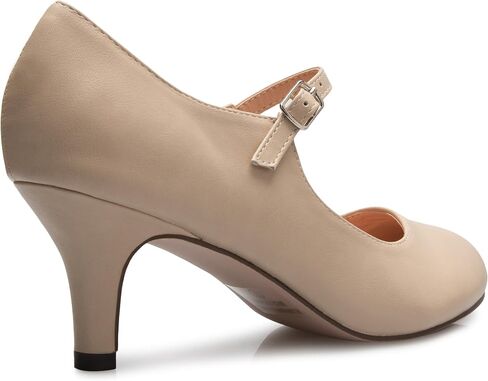 Olivia K Womens Classic Low Mid Heels Mary Jane Pumps - Adorable Round Toe Vintage Retro Shoes in Saudi Arabia