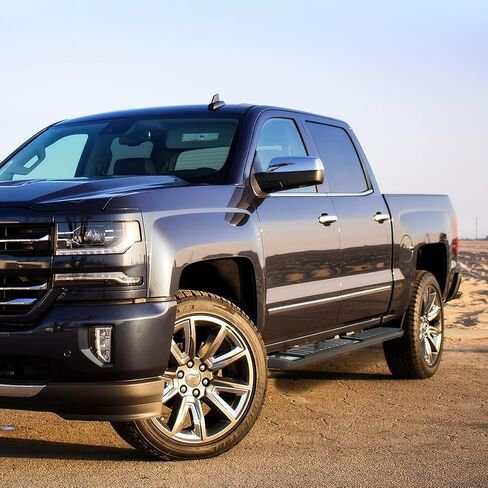 Nilight Running Boards for 2007-2018 Chevy Silverado/GMC Sierra 1500 Double Extended Cab 2007-2019 Chevy Silverado/GMC Sierra 2500HD 3500HD 6 Inch Aluminum Side Step Nerf Bars, 2 Years Warranty in Saudi Arabia