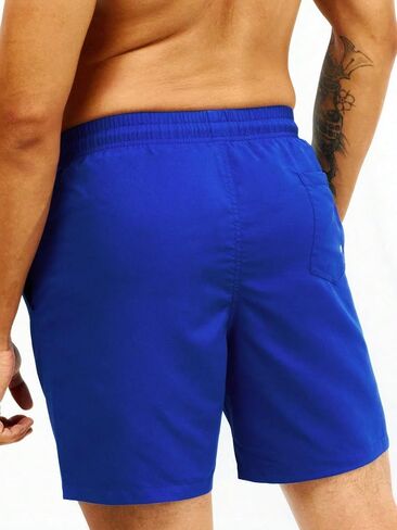 SweatyRocks Men's Drawstring Waist Swim Trunks Solid Bathing Suits Shorts with Pockets in Saudi Arabia