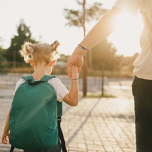 fungos اليوم الأول من أساور المدرسة العودة إلى المدرسة هدية الأم والابنة أساور مجموعة الأم وأنا العودة إلى المدرسة سوار أساور القلب، هدية القلق الانفصال in Saudi Arabia