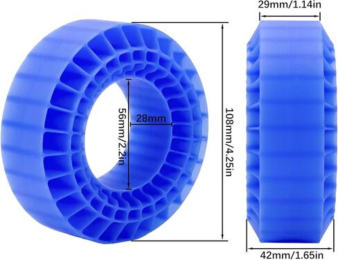 Silicone Rubber Tires Foam Inserts for 1/10 RC Crawler Fit 1.9 inch 114-120mm Wheel Tires (4pcs Blue) in Saudi Arabia