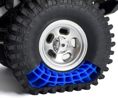 Silicone Rubber Tires Foam Inserts for 1/10 RC Crawler Fit 1.9 inch 114-120mm Wheel Tires (4pcs Blue) in Saudi Arabia