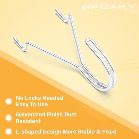 Pegboard Hooks, Silver, Jewelry Pegboard Hooks, 40PC, 1 Inch Peg Board Wall Display for Hanging Small Tools, Jewelry Display, Garage Retail Items Fit 1/8'' 3/16'' Peg Boards in Saudi Arabia