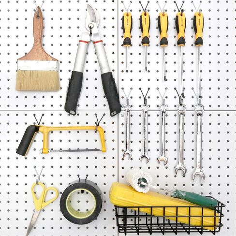 Pegboard Hooks, Silver, Jewelry Pegboard Hooks, 40PC, 1 Inch Peg Board Wall Display for Hanging Small Tools, Jewelry Display, Garage Retail Items Fit 1/8'' 3/16'' Peg Boards in Saudi Arabia
