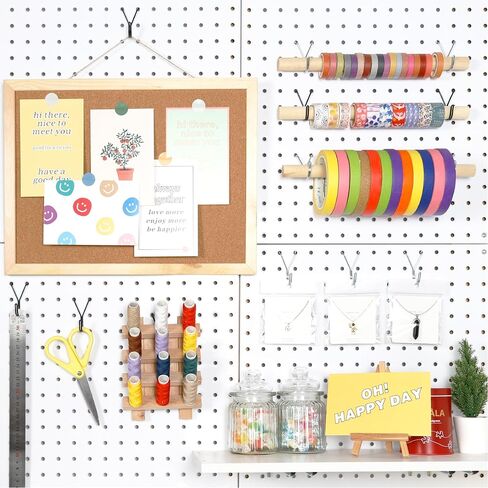 Pegboard Hooks, Silver, Jewelry Pegboard Hooks, 40PC, 1 Inch Peg Board Wall Display for Hanging Small Tools, Jewelry Display, Garage Retail Items Fit 1/8'' 3/16'' Peg Boards in Saudi Arabia