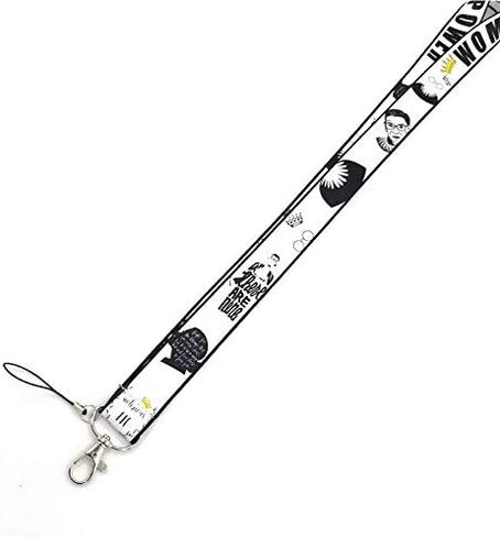 Ruth Bader Ginsburg RBG I Dissent 17.5" Neck Lanyard Keychain Holder ID Badge Mobile Phone Pin Strap in Saudi Arabia