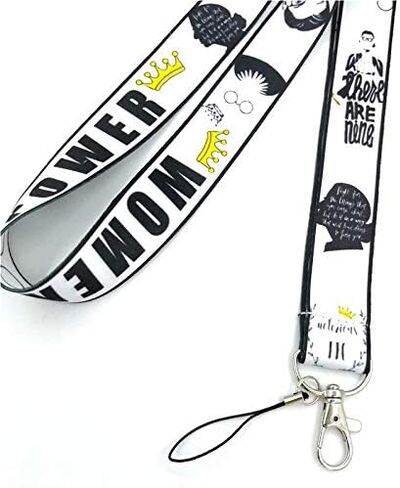 Ruth Bader Ginsburg RBG I Dissent 17.5" Neck Lanyard Keychain Holder ID Badge Mobile Phone Pin Strap in Saudi Arabia