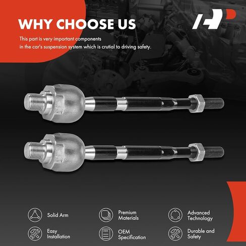 A-Premium 2 x Front Inner Tie Rod Ends, Compatible with Hyundai Genesis 2009-2014, Equus 2011-2014 in Saudi Arabia