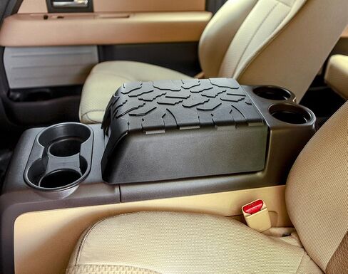 Boomerang® Tire Tread Armpad™ for Ford F150 XL & XLT (2009-2014) - 40/20/40 Split Bench Seat Version - Center Console Armrest Cover in Saudi Arabia