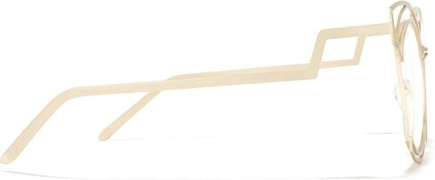 Vooglam Oversize Cat Eye Non Prescription Glasses with HD Clear Lens for Women in Black Metal Frame Maggie GM0340 in Kuwait