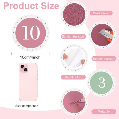 60 قطعة من ملصقات الأرضيات للفصول الدراسية، ملصقات أرقام ملونة مقاس 4 بوصات تصطف على الأرض لأرضية الفصل الدراسي، ملصقات أرضية للمعلمين في مرحلة ما قبل المدرسة والفصول الدراسية الابتدائية in Kuwait