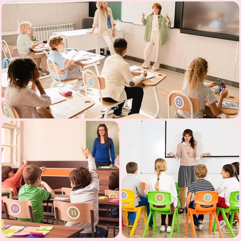 60 قطعة من ملصقات الأرضيات للفصول الدراسية، ملصقات أرقام ملونة مقاس 4 بوصات تصطف على الأرض لأرضية الفصل الدراسي، ملصقات أرضية للمعلمين في مرحلة ما قبل المدرسة والفصول الدراسية الابتدائية in Kuwait