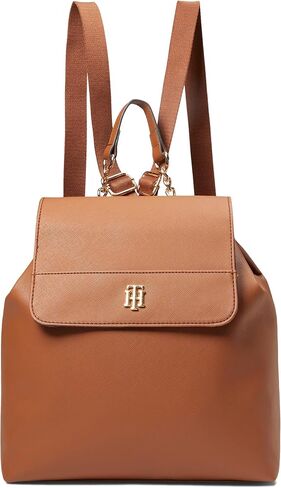 Tommy Hilfiger Camilla II Flap Backpack Cognac One Size in Saudi Arabia