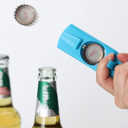 Bottle Opener,Funny Launcher Shooter Bottle Opener for Creative Drinking Game,Family Party,Bar Drinking,Outdoor Barbecue,Plastic (Red) in Saudi Arabia