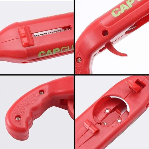Bottle Opener,Funny Launcher Shooter Bottle Opener for Creative Drinking Game,Family Party,Bar Drinking,Outdoor Barbecue,Plastic (Red) in Saudi Arabia